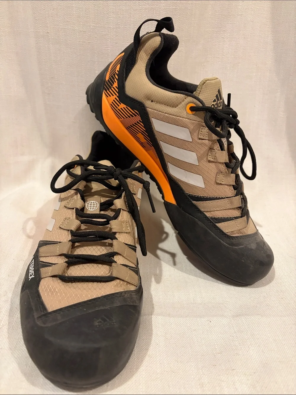 Adidas Men’s Black, Tan and Orange Terrex Shoes